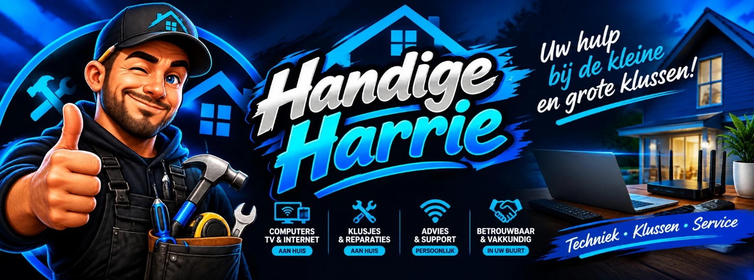 Handige Harrie: computers, TV, internet, kleine klusjes en reparaties aan huis