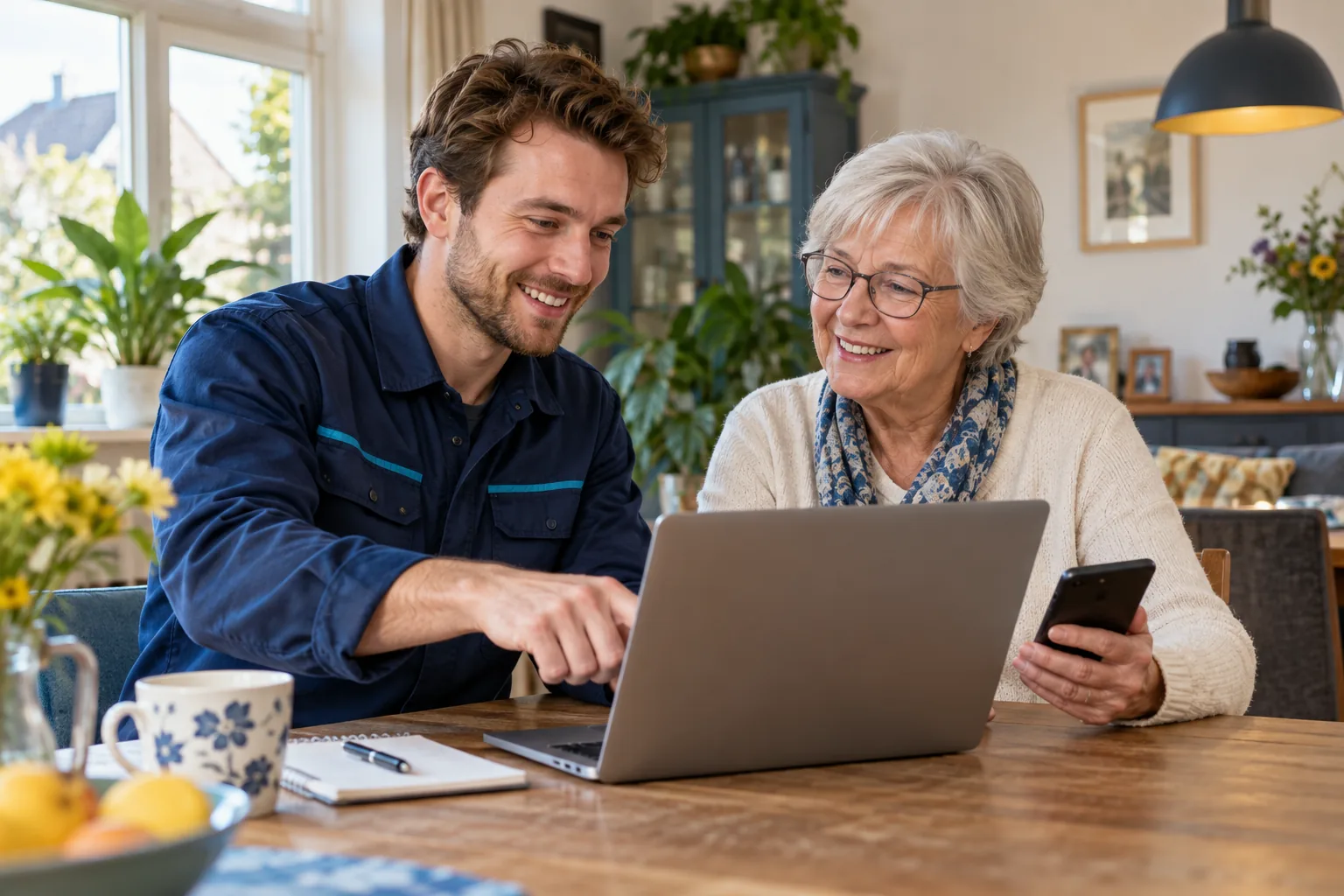 Hulp bij laptop en smartphone aan huis